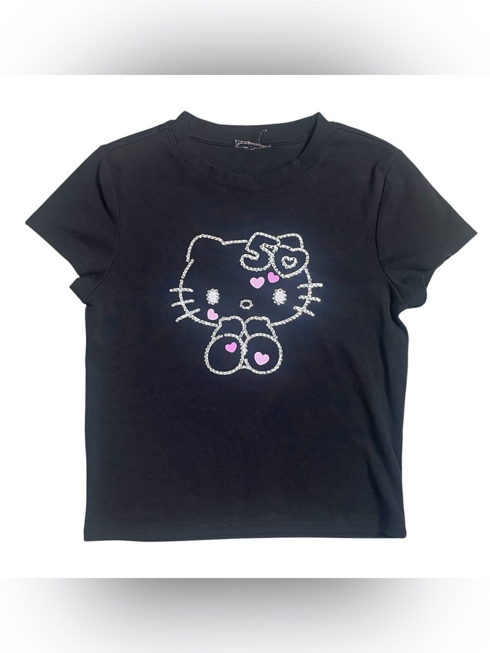 Hello Kitty x Forever 21 50th anniversary black rhinestone t-shirt